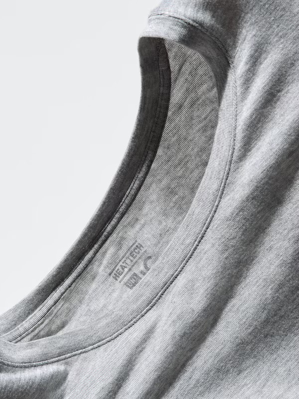 HEATTECH Extra Warm Cashmere Blend Scoop Neck T-Shirt | UNIQLO (UK)