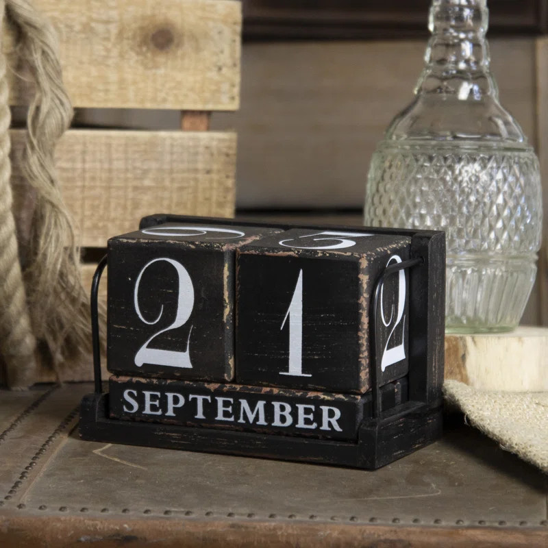 Favela Wooden Perpetual Calendar | Wayfair North America