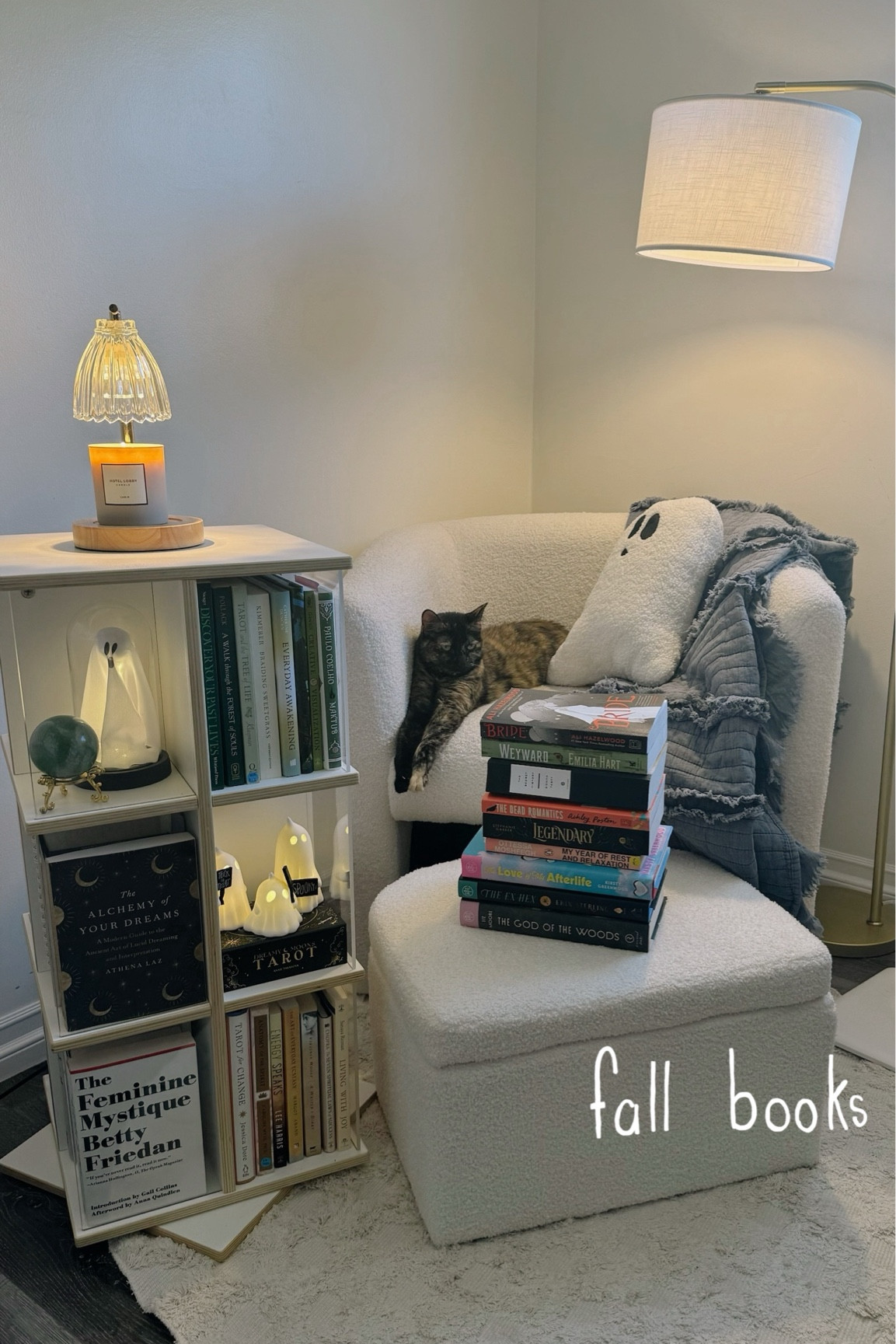 Fall reading list

books, fall, fall books, book recommendations, spooky books, bookshelf, bookcase, rotating bookshelf, reading, reader, book lover, book worm, halloween decor, amazon furniture, reading chair, halloween, halloween books, halloween 2024, halloween pillows, ghost pillows, amazon, amazon decor, bookshelf decor, book videos, book recs, tbr, tbr list, seasonal books, booktok

#LTKSeasonal #LTKHome #LTKFamily