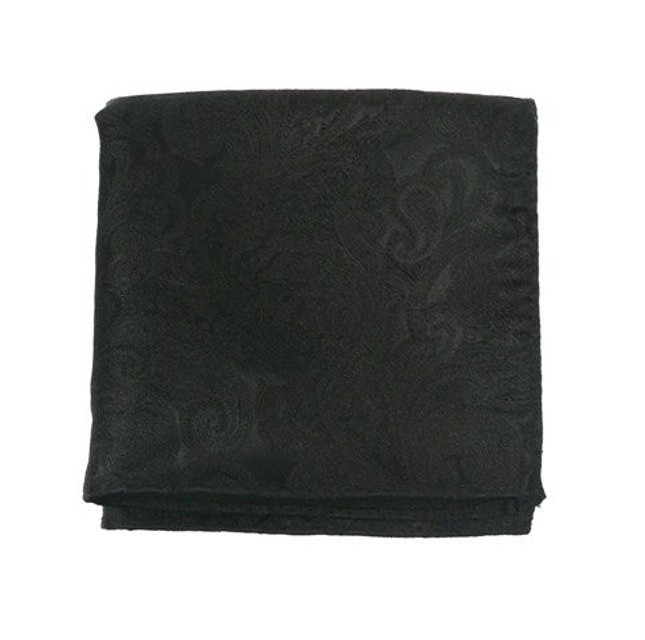 Designer Paisley Black Pocket Square | The Tie Bar