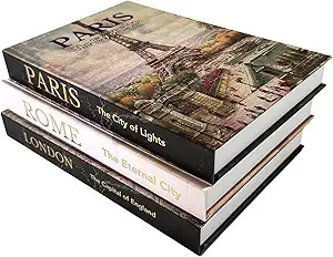 Decorative Books for Home Decor, Beautiful Set of 3. Decorative Boxes, not pages inside. Libros D... | Amazon (US)