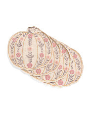 Set Of 4 Pumpkin Jute Placemats | Halloween | Marshalls | Marshalls