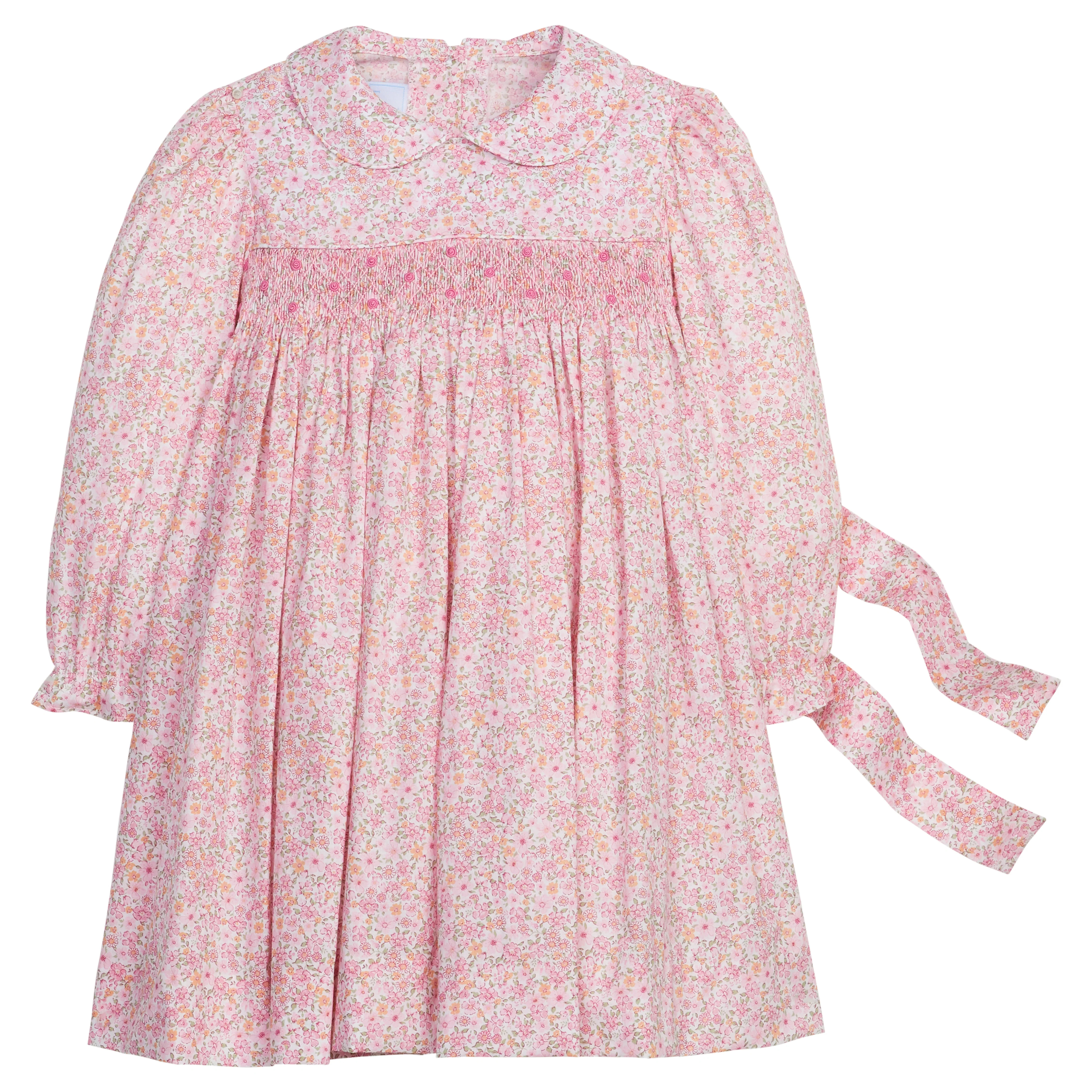 Little English Smocked Charlotte Dress- Oakleigh Floral | JoJo Mommy