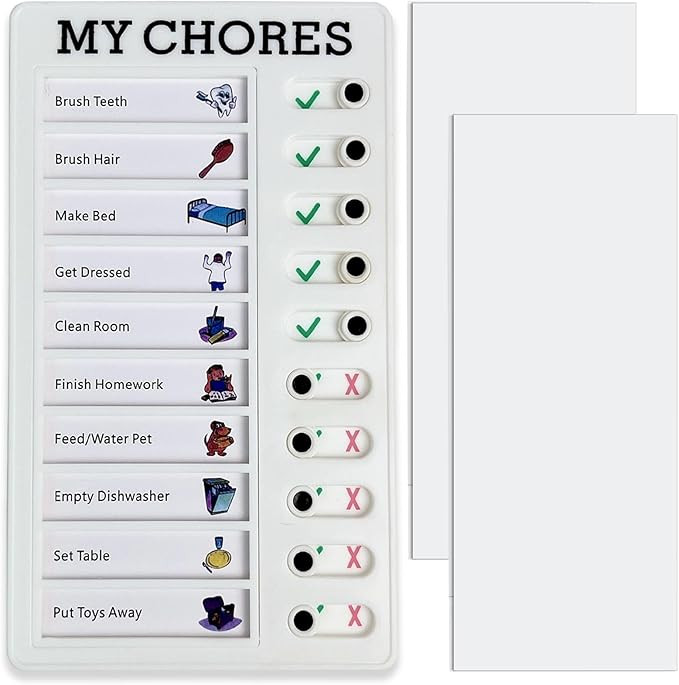 Chore Chart Memo Checklist Board Daily to Do List Planner Check for Kids Adults Multiple Items an... | Amazon (US)