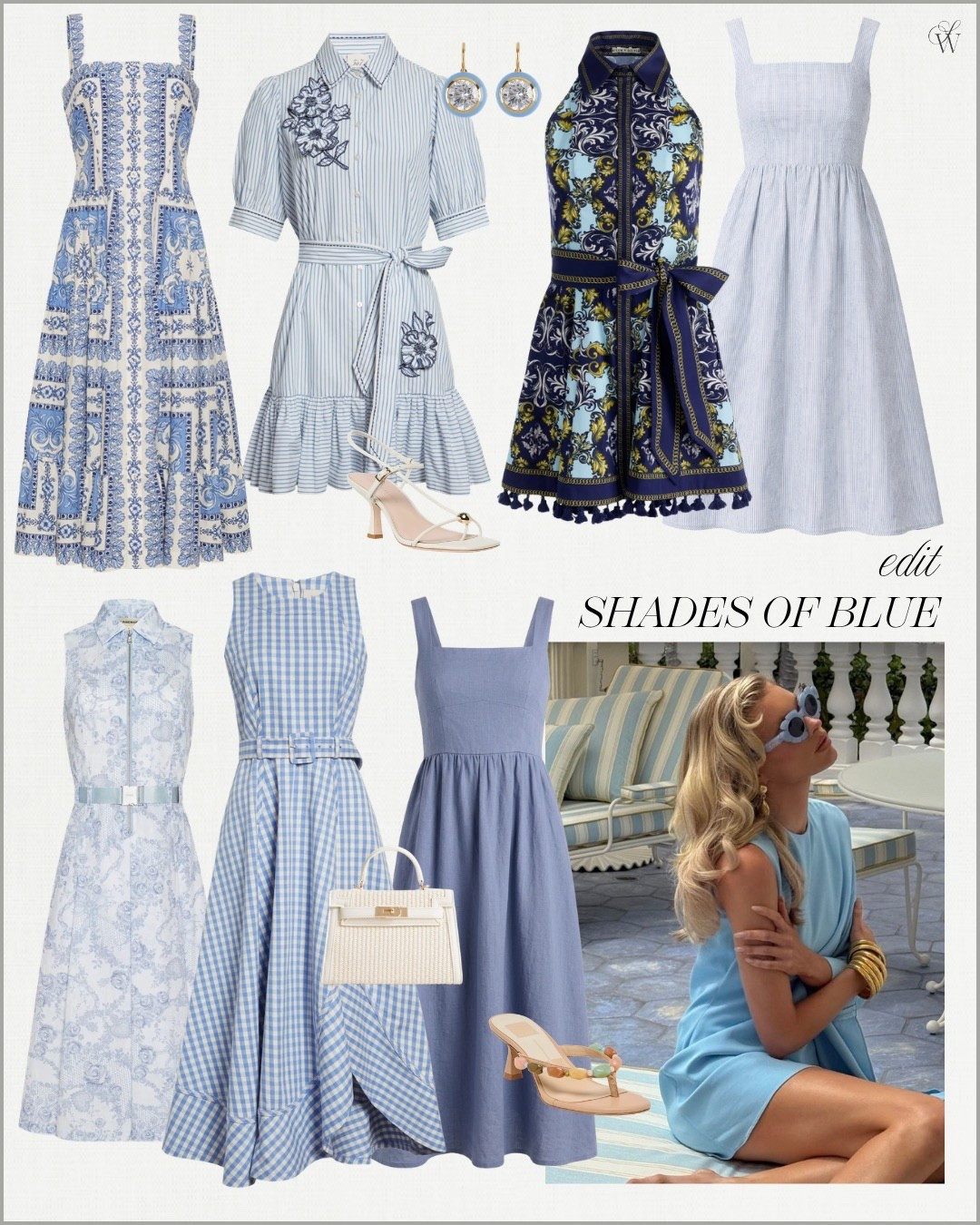 The perfect blue dress almost acts like a neutral. Pair with a fun colored accessory or a soft white and you will wear it so much! 🩵✨

#LTKSeasonal #LTKOver40 #LTKootd