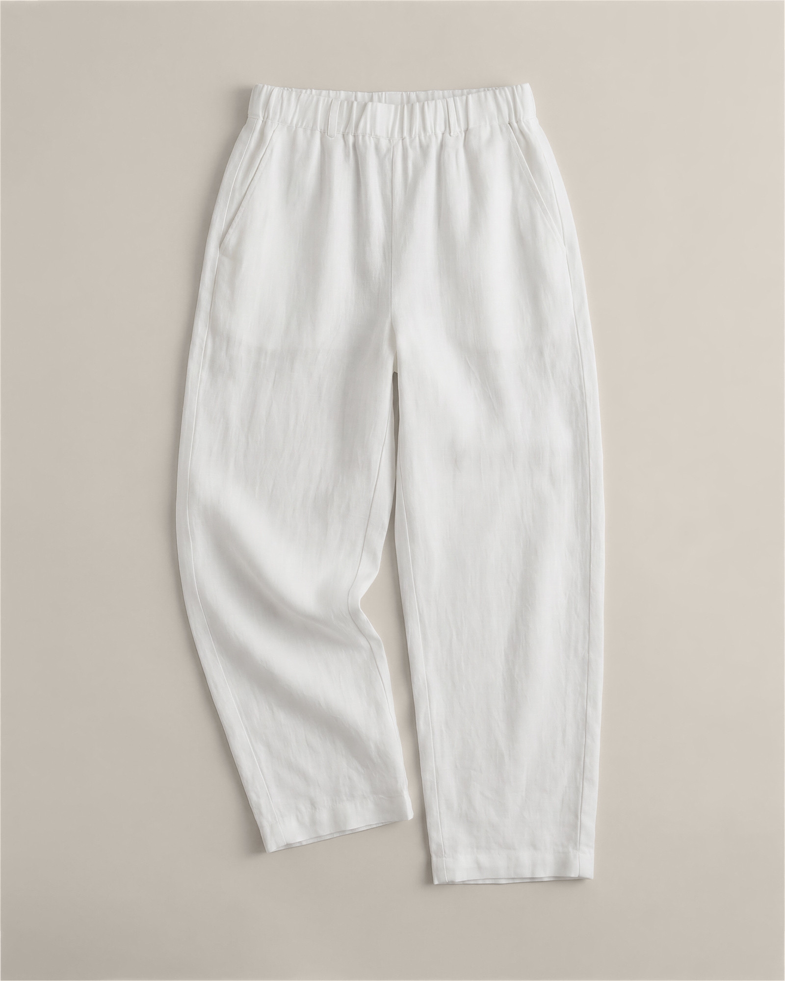 Quince | Women's 100% European Linen Pants in Blue Pinstripe, Size Small | Quince