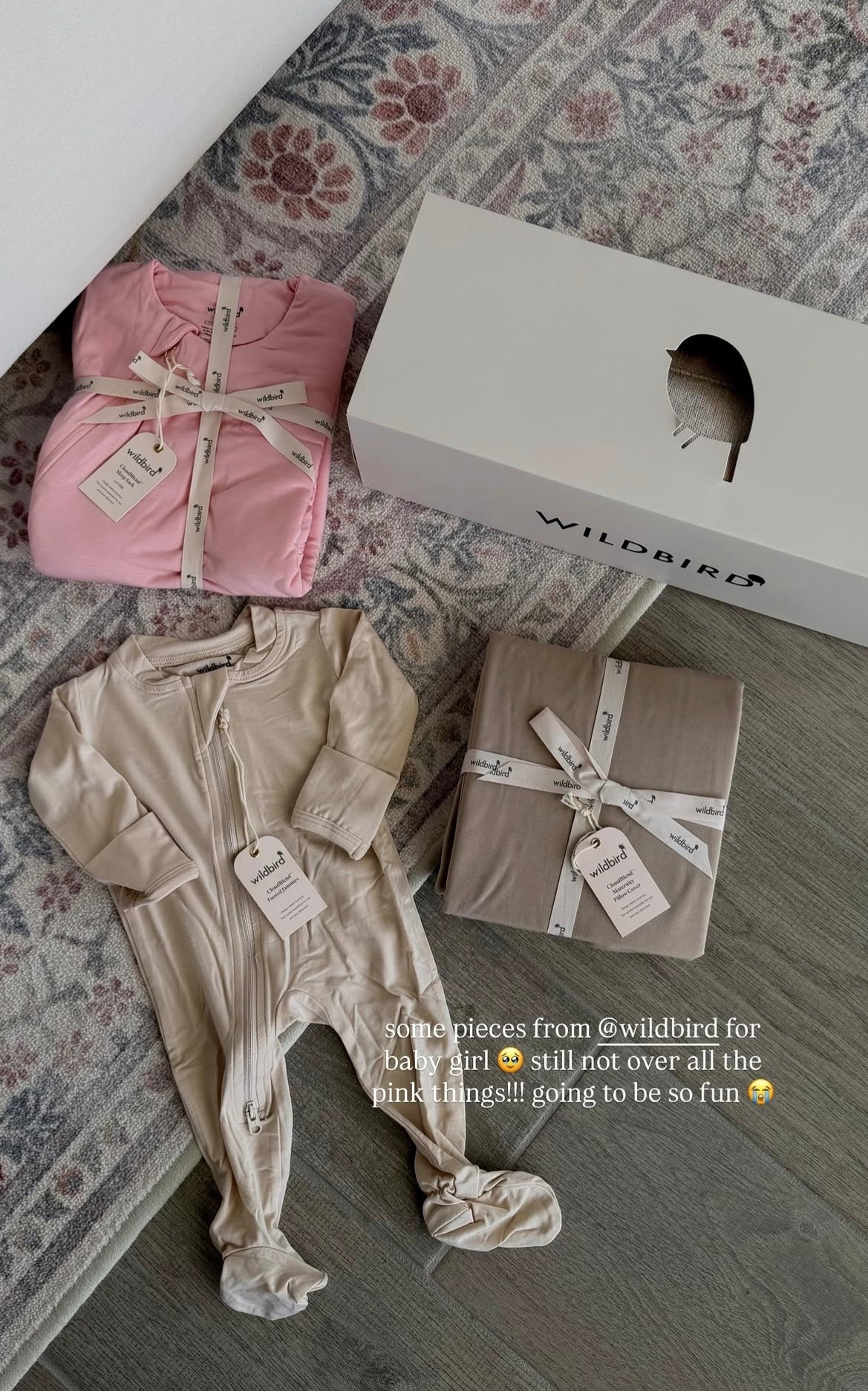 some pieces from @wildbird for baby girl 🥹 still not over all the pink things!!! going to be so fun 

#LTKBump #LTKmomlife #LTKBaby