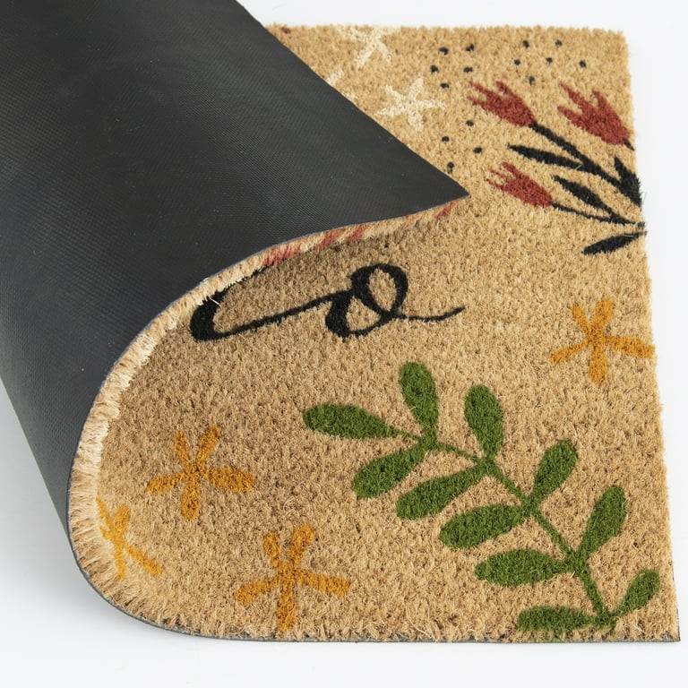Mainstays 18X30 Hello Bloom Outdoor Coir Mat | Walmart (US)