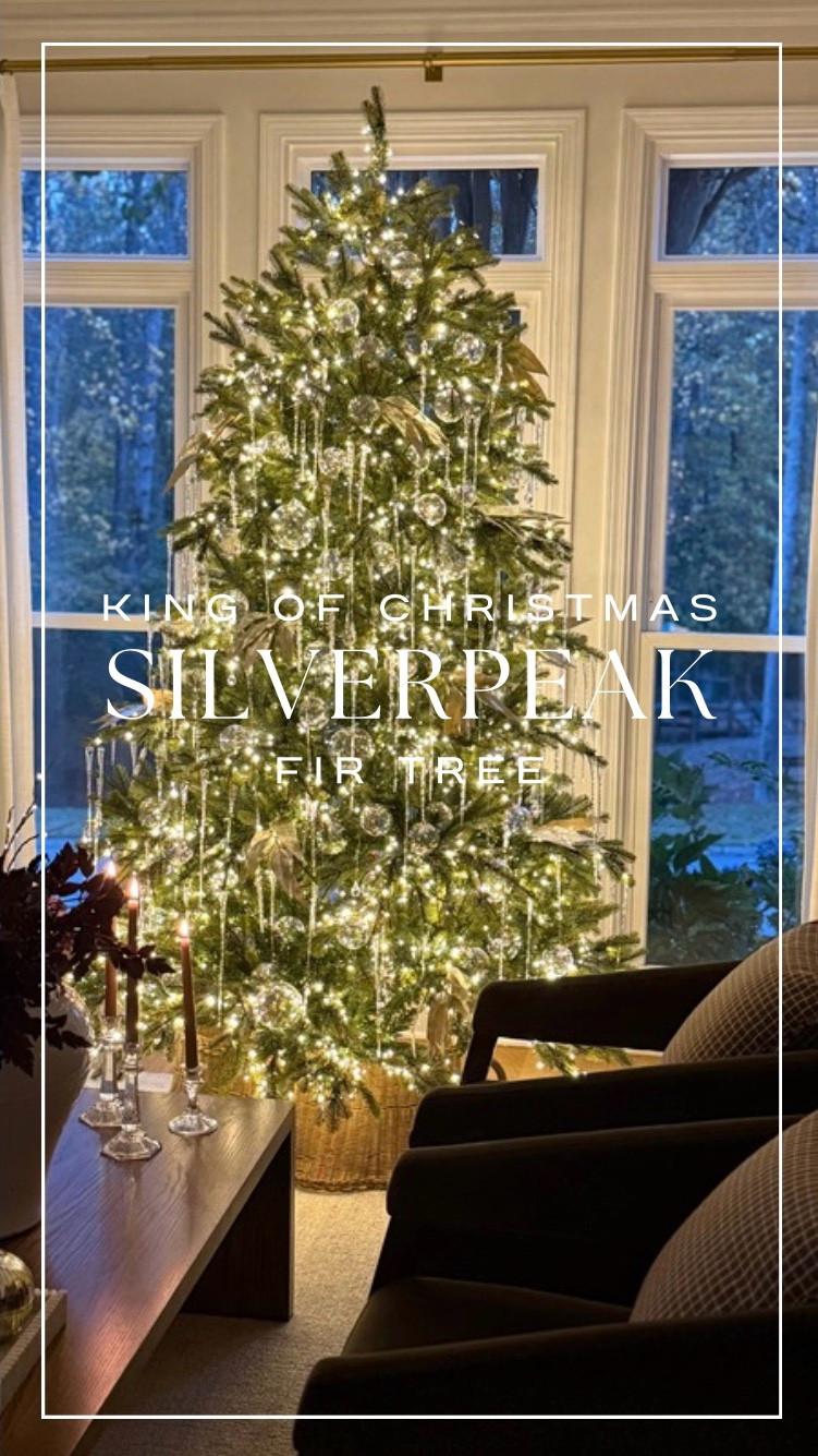 Move over viral Christmas tree!  The @kingofchristmas newest addition, the Silverpeak Fir has entered the chat. (#ad) Not only does it twinkle on the warm white setting, it also twinkles on the colored light setting. And for those of you that love the vintage look of colored lights from the past, it has a pastel colored light setting!  As compared to the same size “viral” tree, this one has 1150 more lights and 330 more realistic tips.  The power pole makes setup super easy, too!  

#LTKHome #LTKHoliday