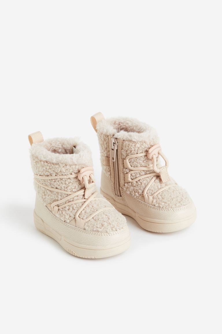 Warm-lined Boots - Light beige - Kids | H&M US | H&M (US + CA)
