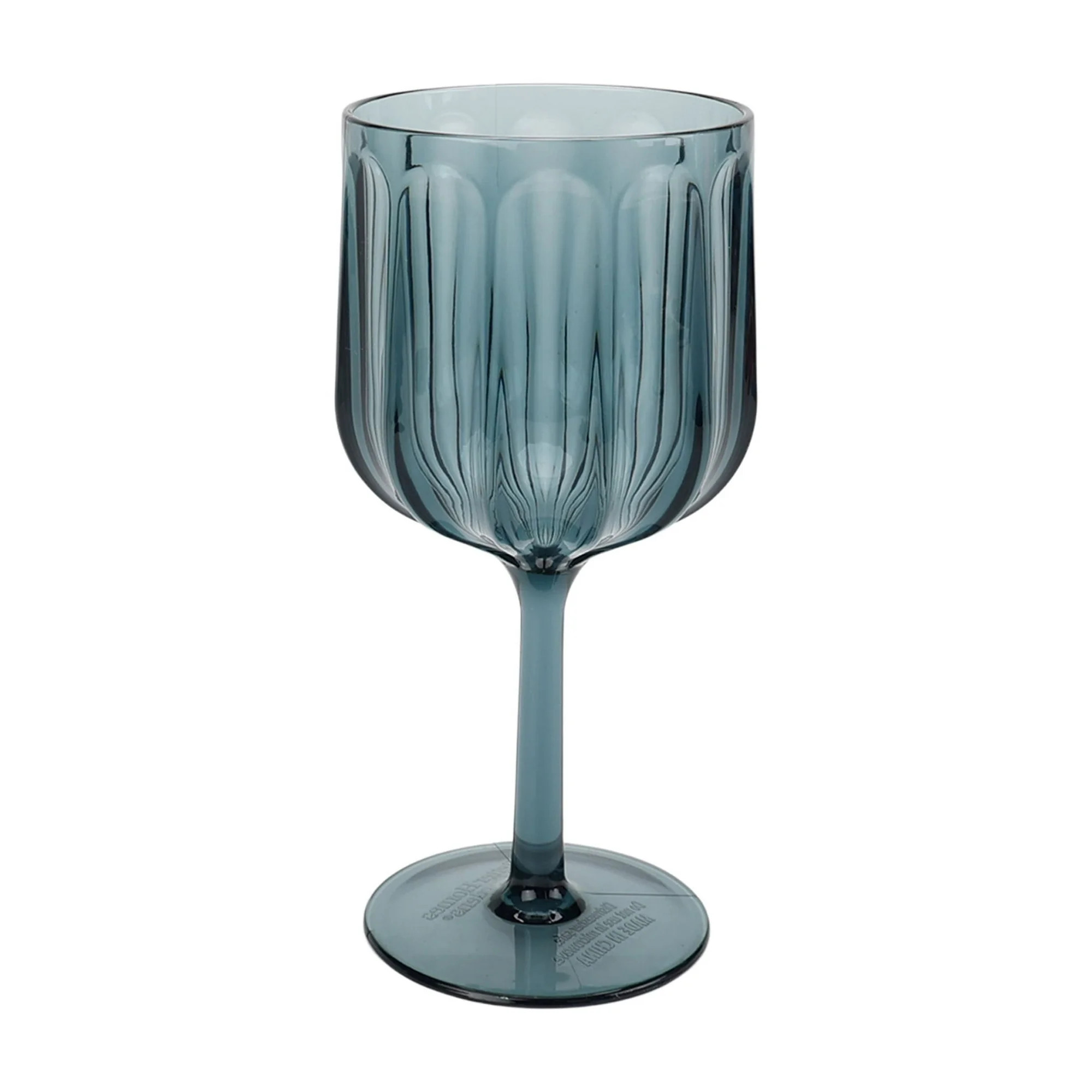 Better Homes & Gardens 17-Ounce Tritan Plastic Stemmed Wine Glass, Blue | Walmart (US)