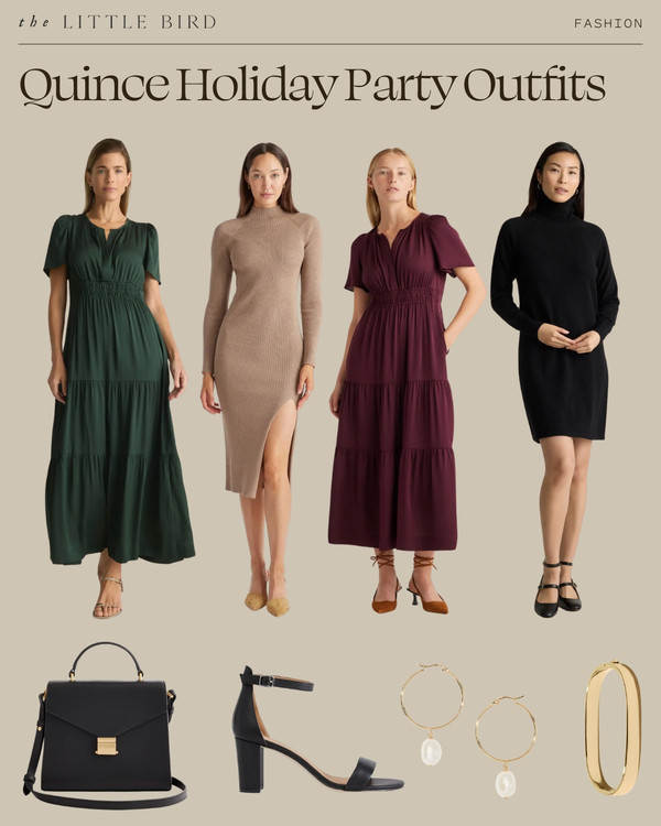 Get holiday-ready with these chic and affordable party outfits from Quince!