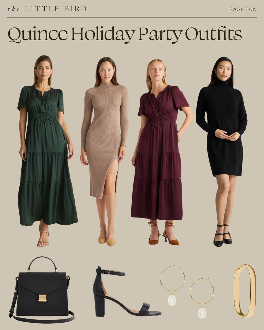 Get holiday-ready with these chic and affordable party outfits from Quince!