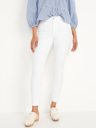 High-Waisted Super Skinny White Ankle Jean for Women | Old Navy (US)
