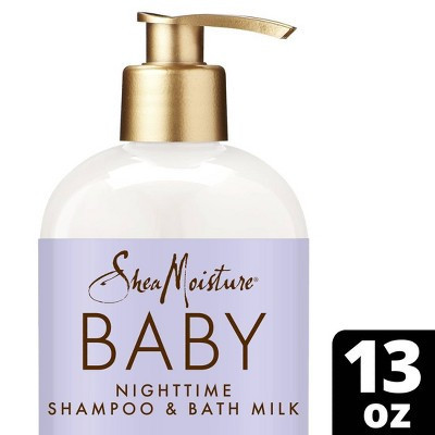 SheaMoisture Baby Manuka Honey & Lavender Pump Nighttime Shampoo & Bath Milk for Delicate Hair & Skin - 13 fl oz | Target