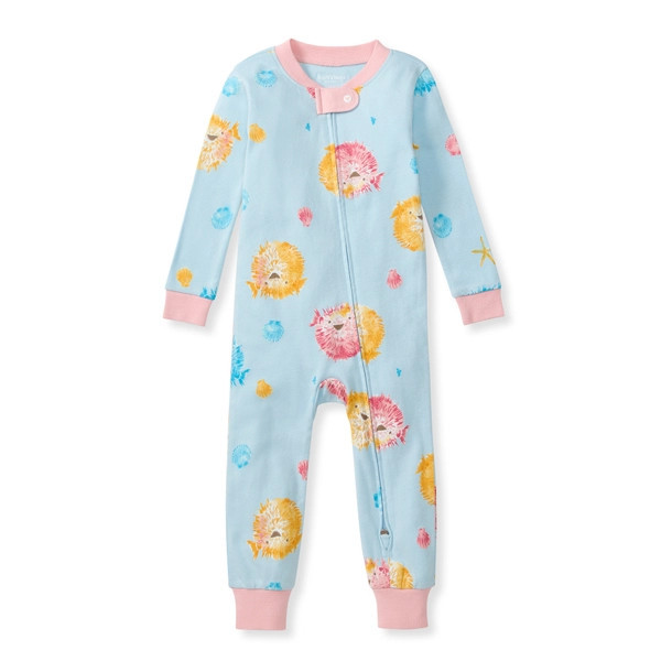 Puffer FIsh Organic Cotton Baby Pajamas | Burts Bees Baby