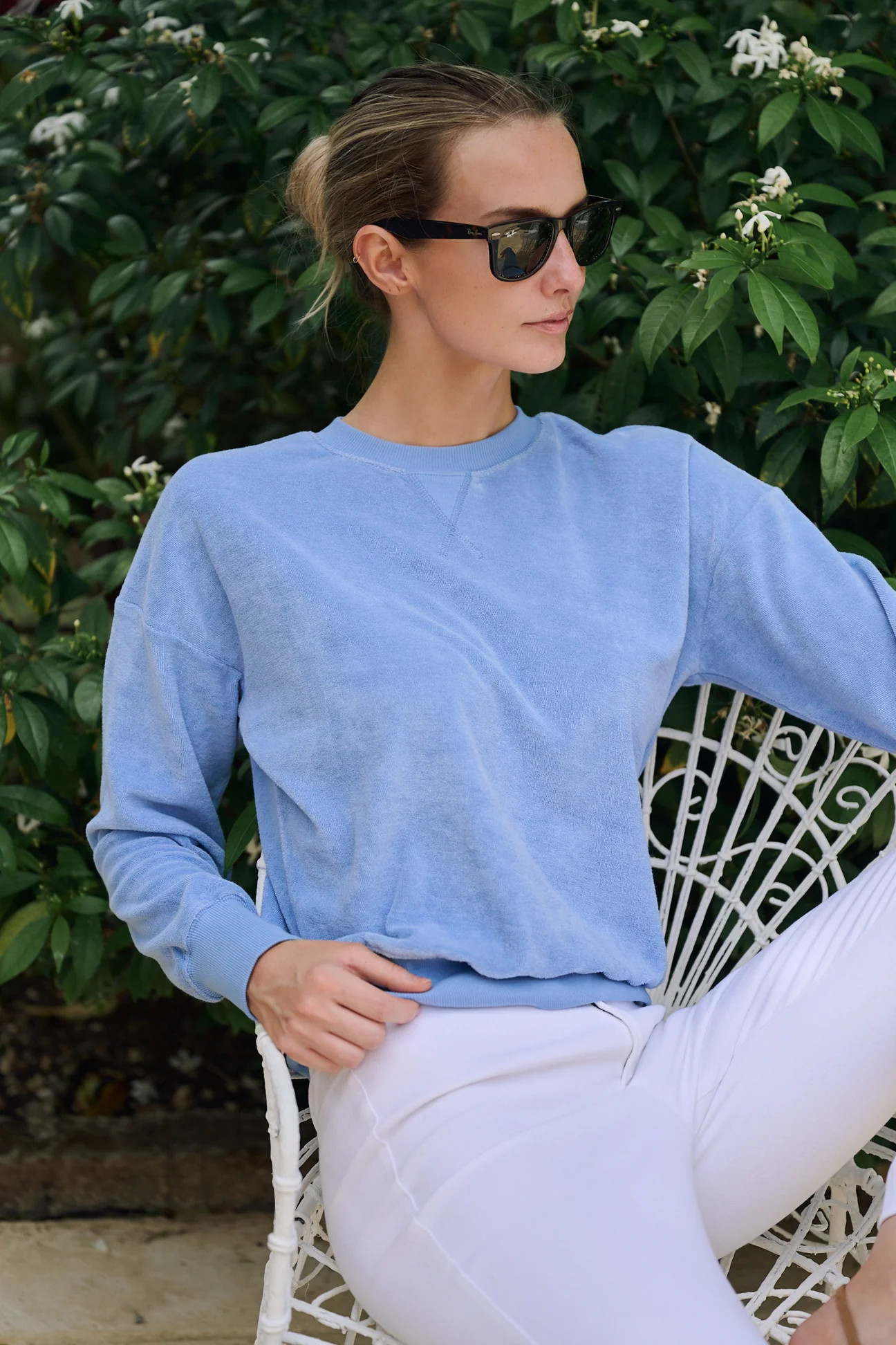 Somerset Sweatshirt - Wedgewood | Julia Amory
