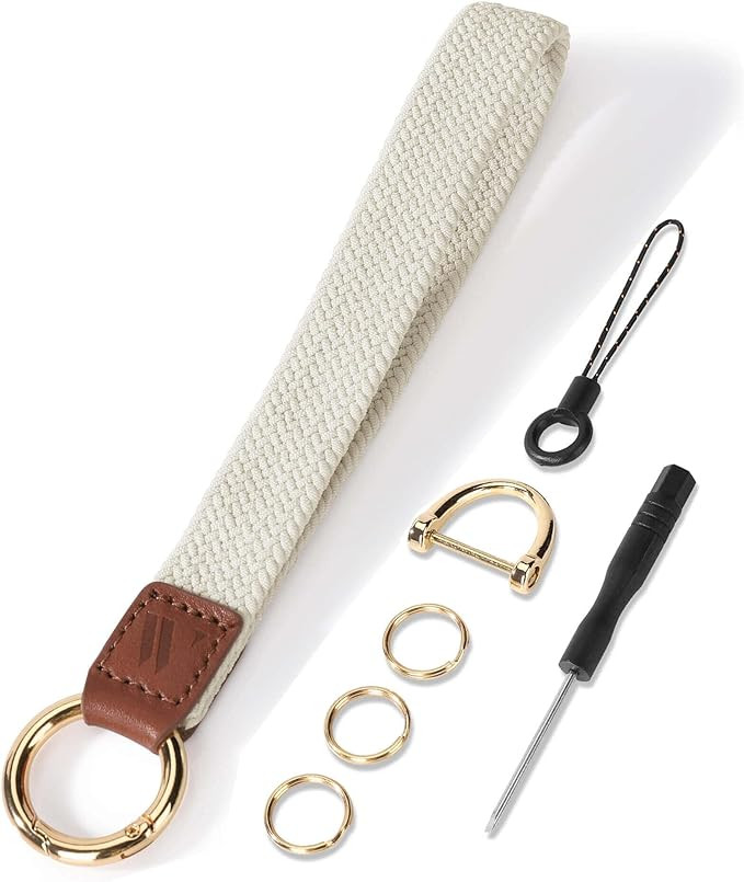 WEESMILE Wristlet Keychain for Women Stretchy Wrist Keychain Lanyard for Phone Case Wallet Id Car... | Amazon (US)