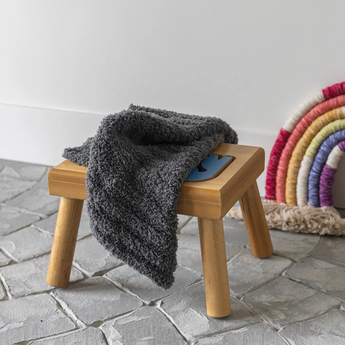 Charcoal Grey Ribbed Lovey | Sunset Snuggles