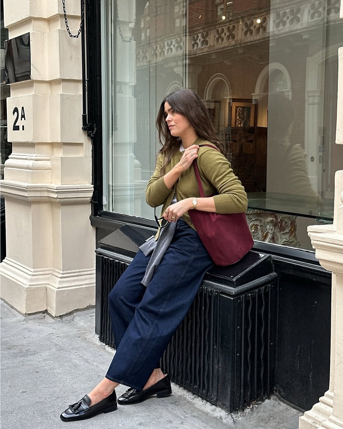 The perfect amount of colour in any autumn outfit for me, wearing shades of green, burgundy and blue all from J.Crew. Similar items linked below

#LTKautumn #LTKstyletip