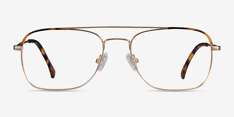 Arizona Aviator Gold Tortoise Full Rim Eyeglasses | Eyebuydirect | EyeBuyDirect.com