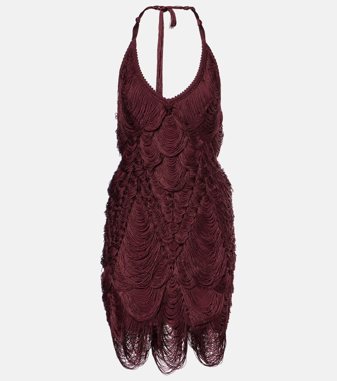 Halterneck silk-blend minidress | Mytheresa (US/CA)