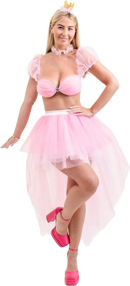 Princess Peach Costume for Adult - Women Princess Peach Costume Halloween Cosplay Super Brothers ... | Amazon (US)