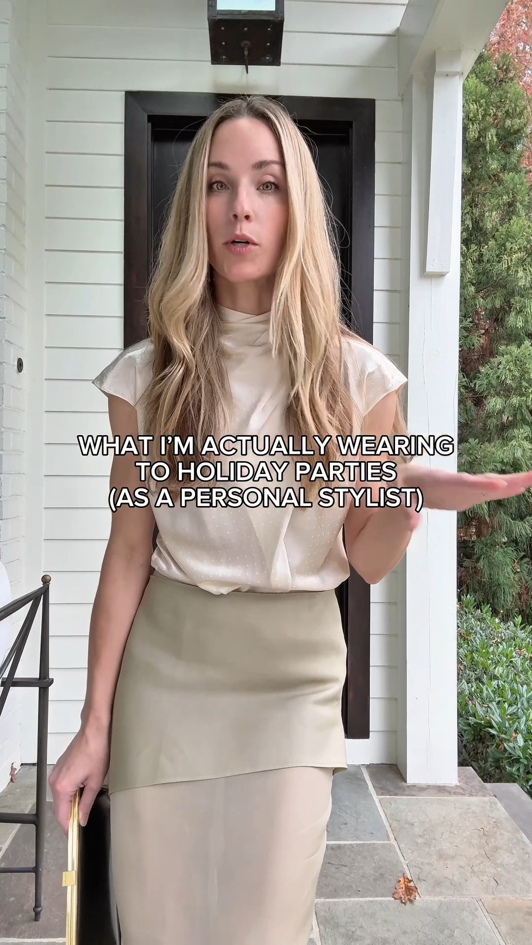 Top now on sale! Size 2. Wearing XS in skirt (also in fascia), black clutch and gold shoes are old—similar linked. 

Holiday party outfit, NYE outfit, holiday party look, holiday parties, holiday party outfit ideas

#LTKHoliday #LTKootd #LTKSeasonal