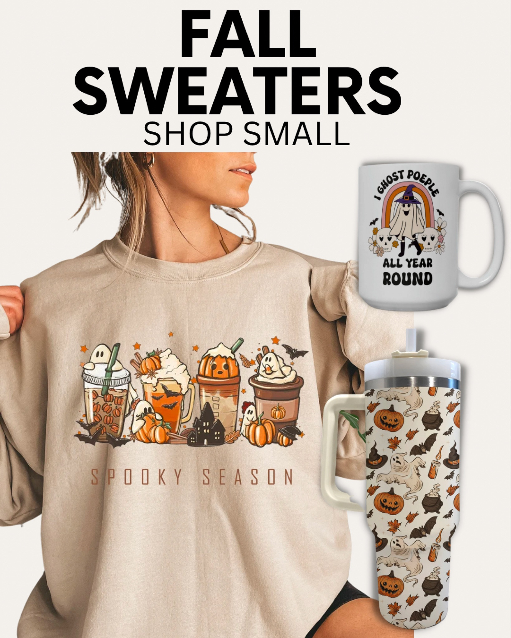 Spooky season, happy fall yall, fall fashion, fall tends, sweater weather, halloween outfit, halloween neutral, fall coffee cups, ghost decor, stanley dupe

#LTKHoliday #LTKSeasonal #LTKHalloween
