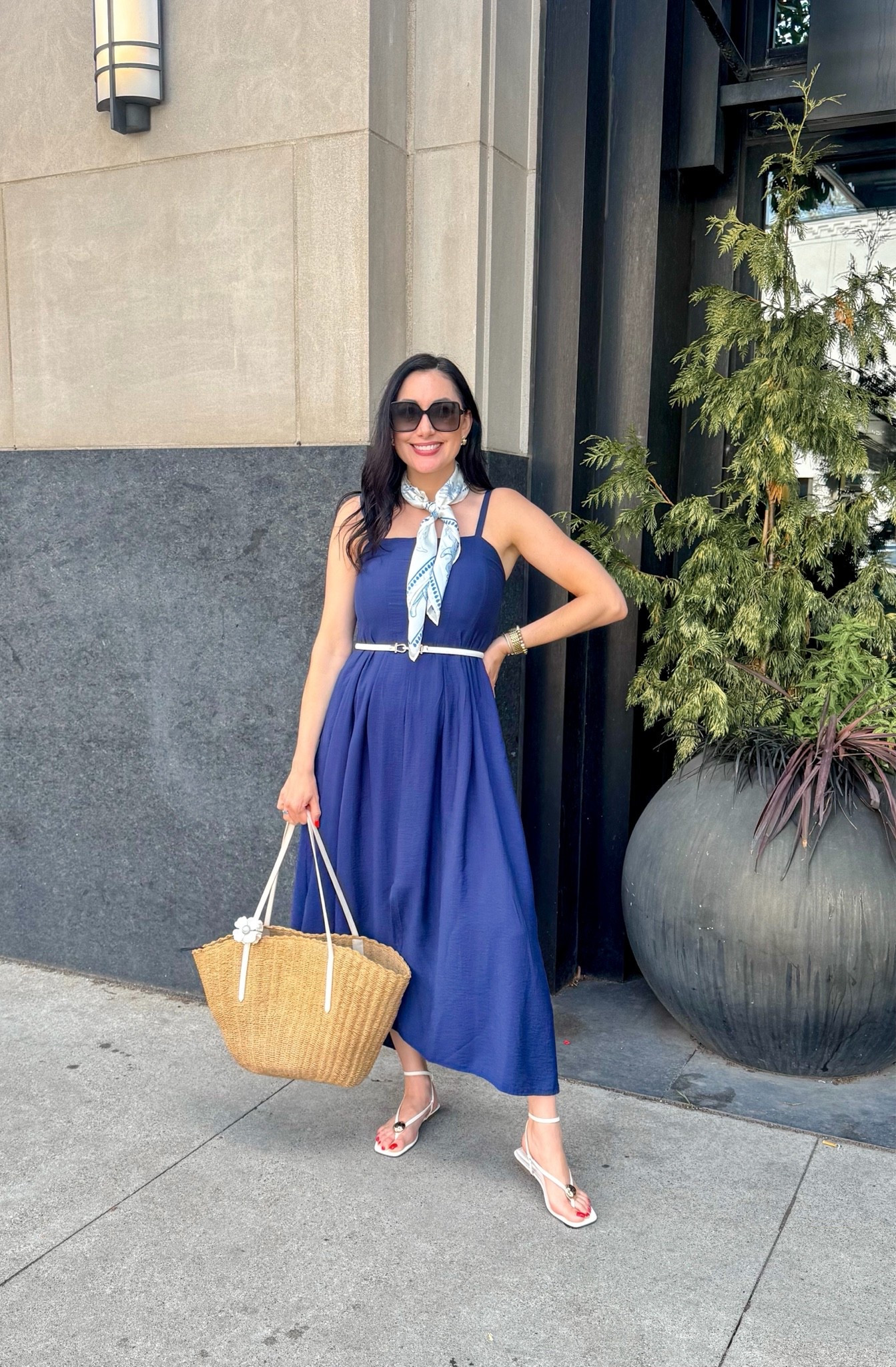 Happy 4th of July ❤️🤍💙

Navy dress 
Straw tote bag 
White sandals 

Summer dress 
Classic outfit 
Vacation dress 
Vacation outfit

#LTKootd #LTKSeasonal
