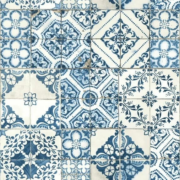 Mediterranean Tile Peel and Stick Wallpaper | Walmart (US)