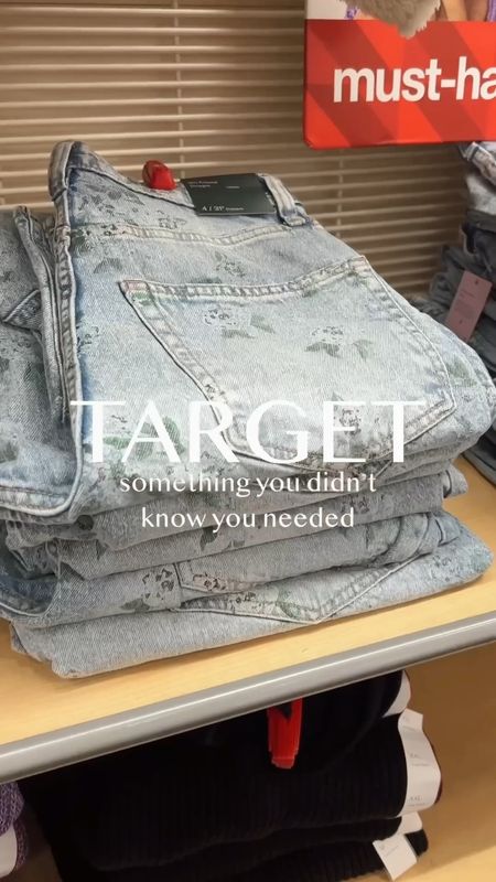 I’ve been seeing floral jeans at both Free People and Anthro, so I was STOKED to see some at Target! Grab these for spring! 
