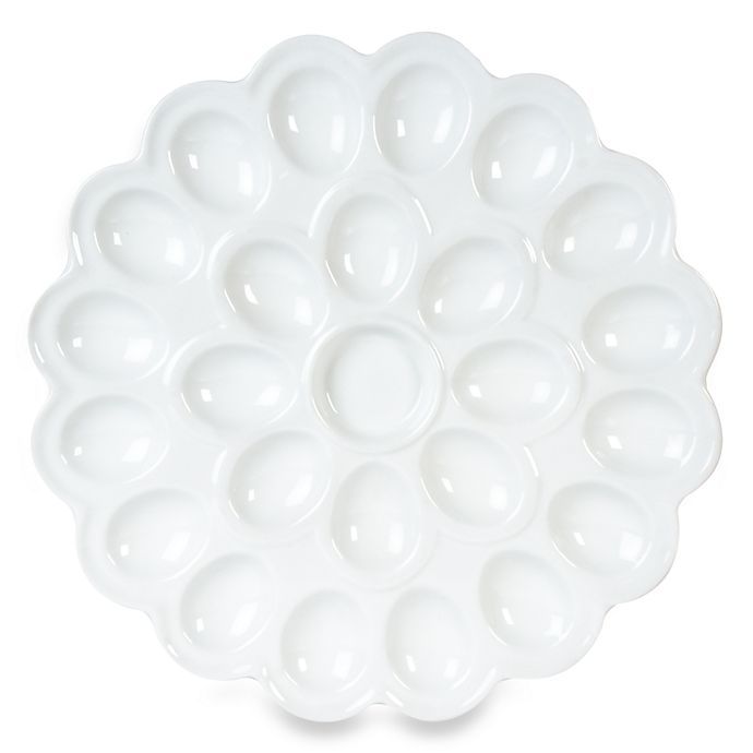 Everyday White® by Fitz and Floyd® Flower Egg Platter | Bed Bath & Beyond | Bed Bath & Beyond