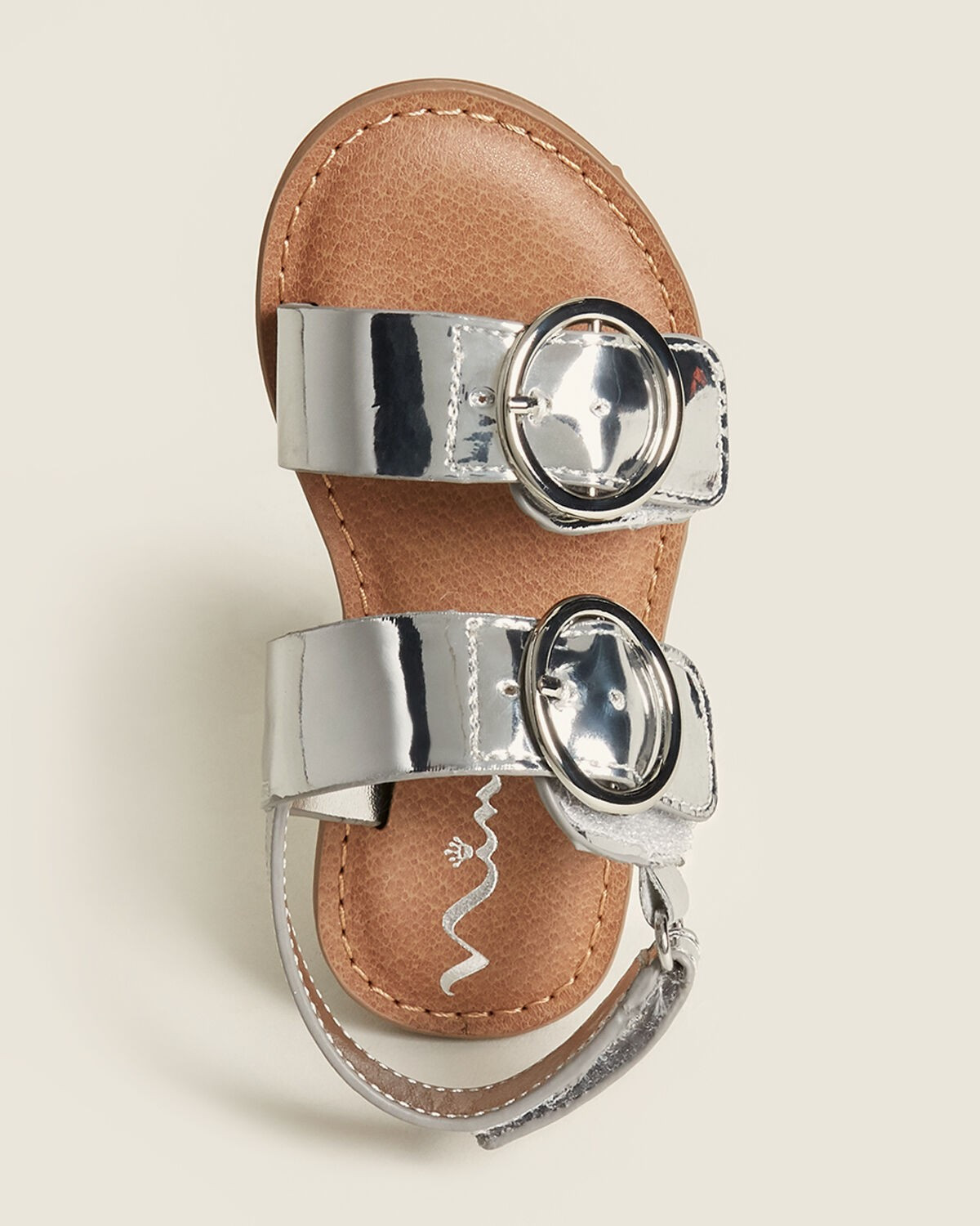 (Toddler Girls) Silver Brunny Metallic Flat Sandals | Century 21 Department Stores
