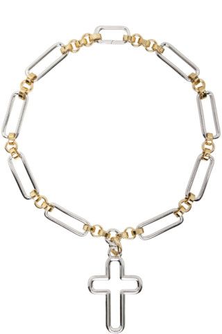 Silver & Gold Chiesa Necklace | SSENSE