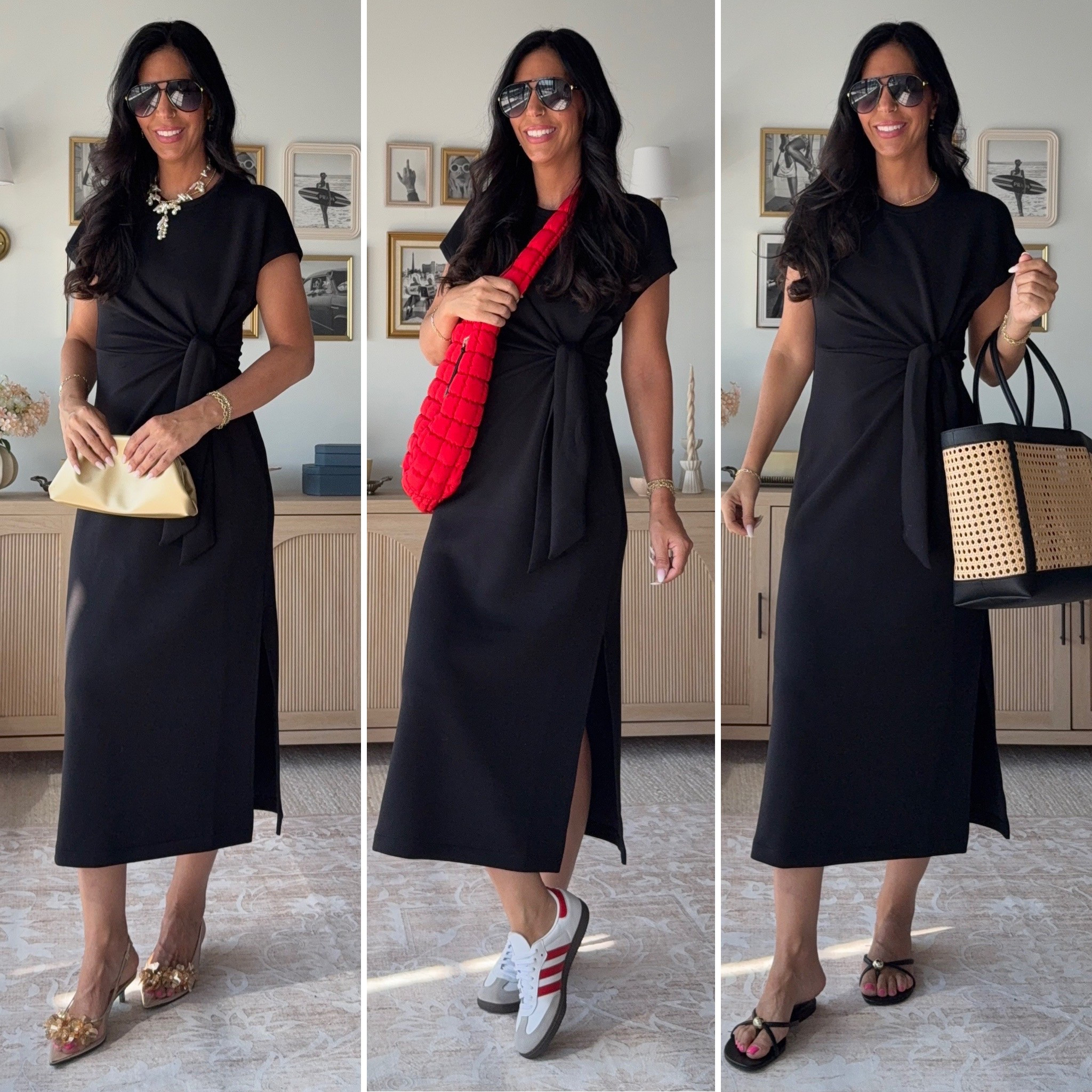 The only dress you need this summer. Doesn’t wrinkle, is so versatile and flattering with the adjustable waist tie and side slits. The ultimate summer dress made up breathable air essentials material. Wearing a size small 
Code: BALANCEDSTYLEXSPANX 

#LTKSaleAlert #LTKU #LTKOver40