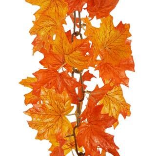 6ft. Orange & Red Maple Leaf Chain Garland by Ashland® | Michaels Stores