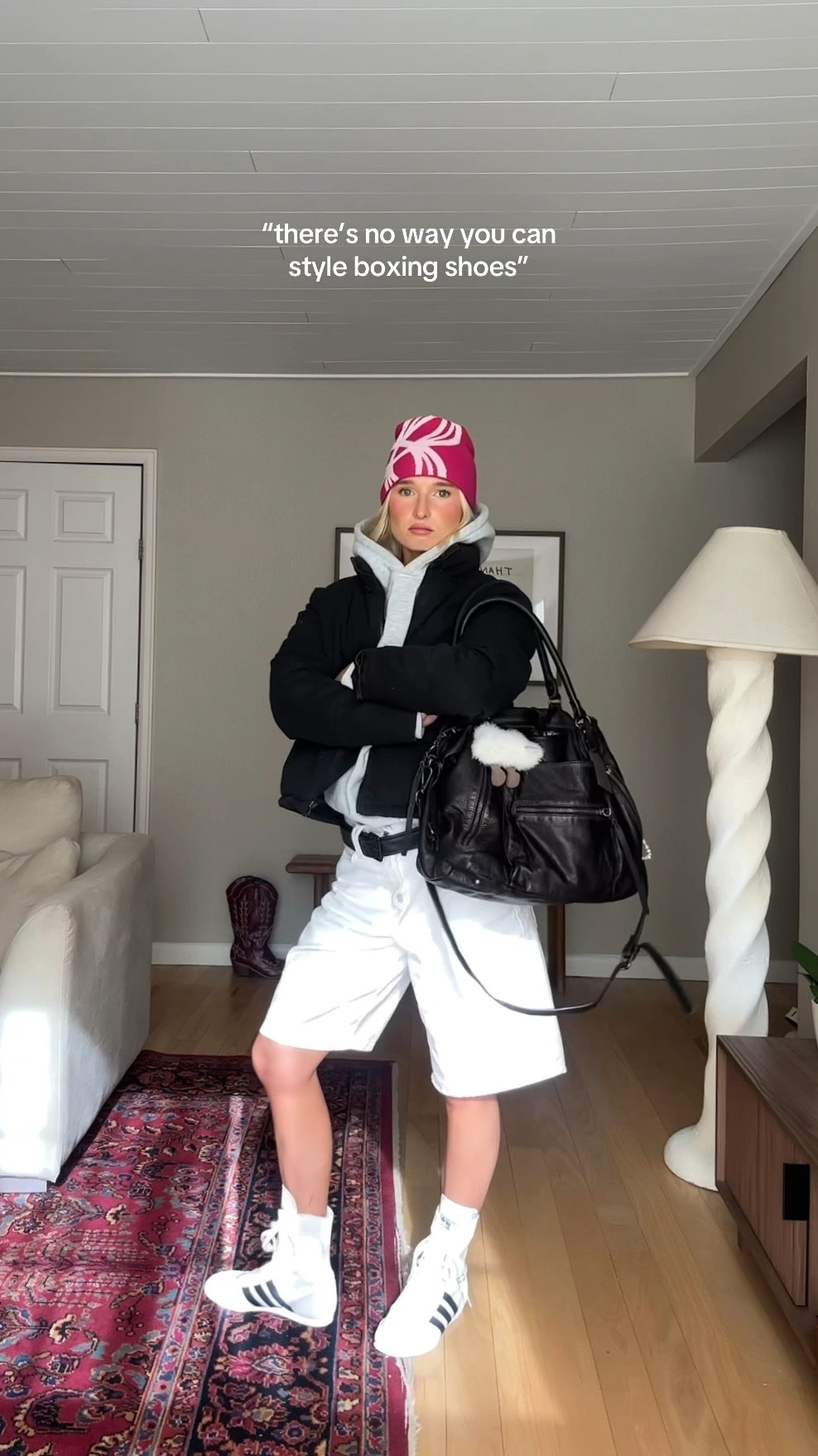 styling boxing shoes!