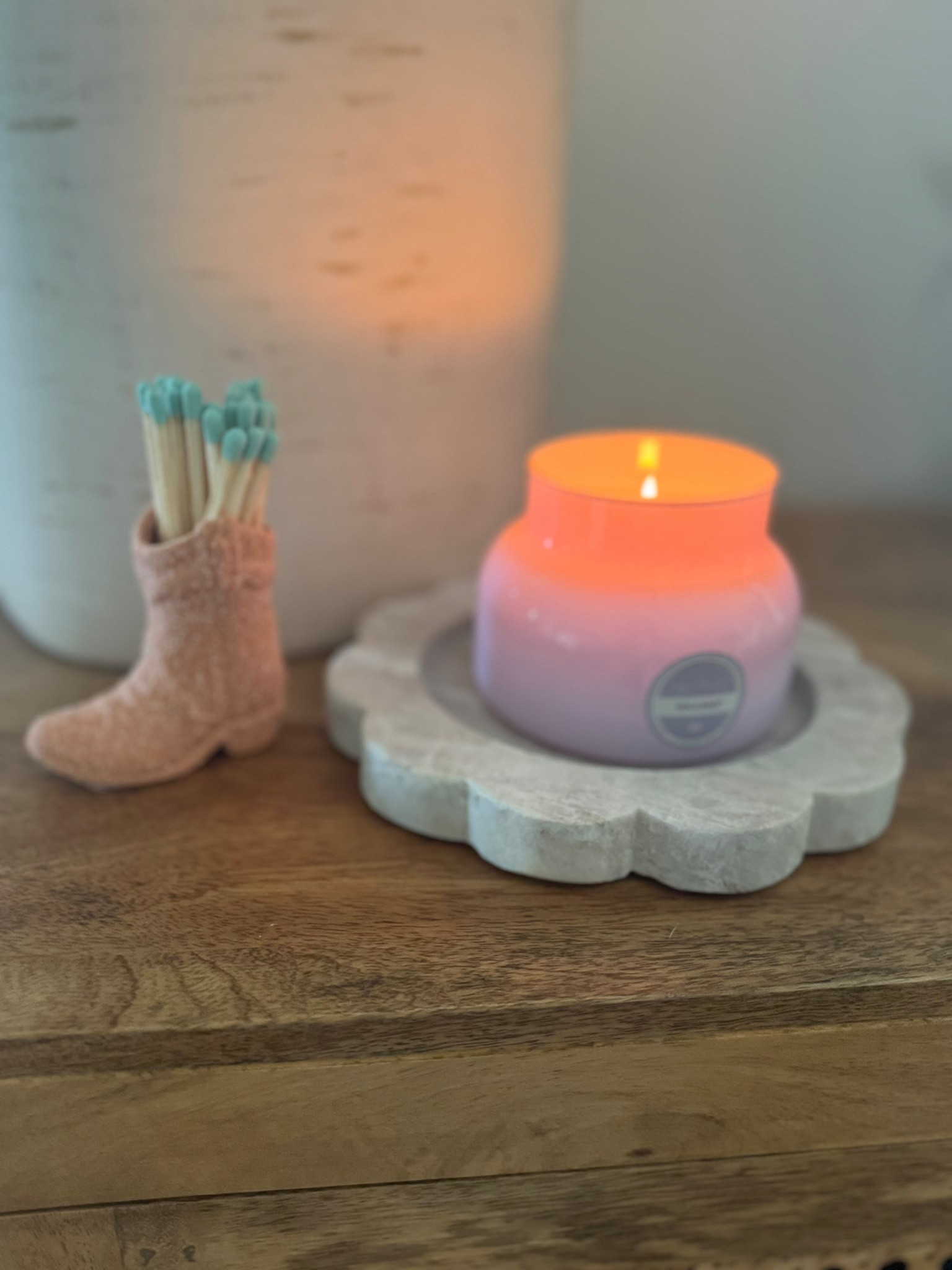 If you love Volcano candles by Capri Blue as much as I do then you will love this lavender one for Spring 💜
It’s available on Amazon with free shipping too. I’ll link it and my candle tray and matches.

#SpringHomeDecor #Candles 

#LTKSeasonal #LTKHome