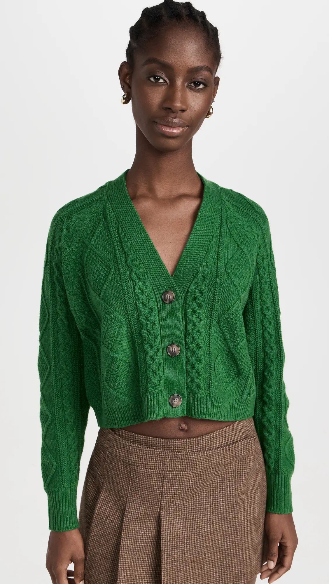 Madewell Cable Knit Crop Cardigan | Shopbop | Shopbop