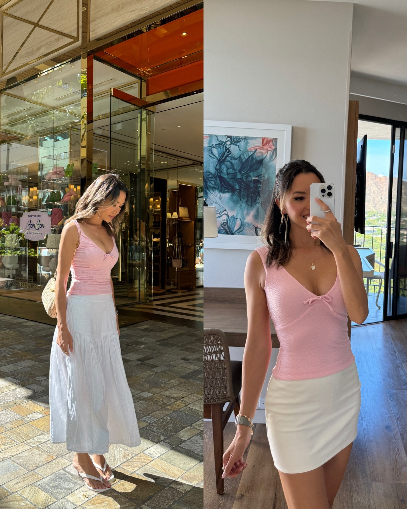 Perfect spring and summer pink top! Size XS in everything

#LTKootd
