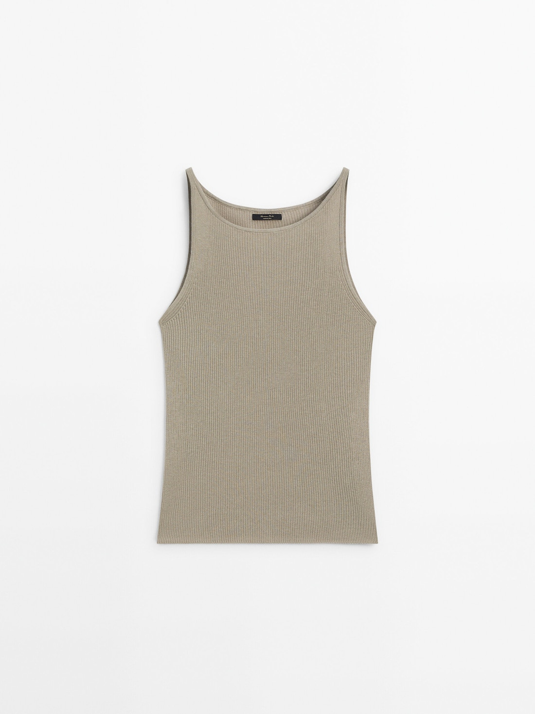 Ribbed knit top | Massimo Dutti US