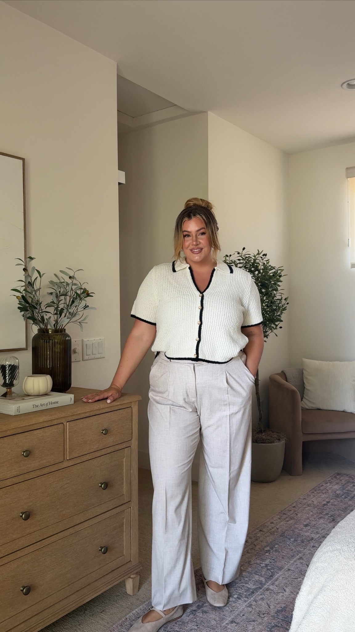 summer office outfit inspo! wearing an xl in the top and a 33 long in the pants!

#LTKWorkwear #LTKSummerEdit #LTKMidsize