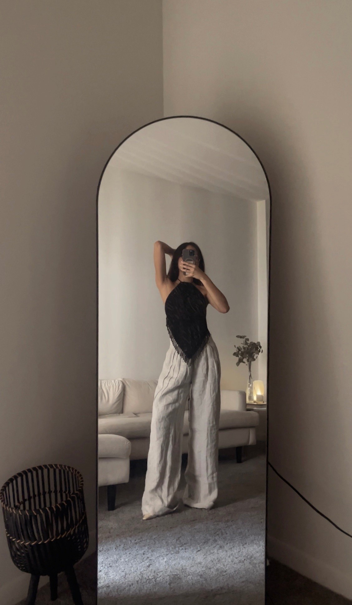 End of summer outfit favorites included beaded tops + linen pants. This beaded fringe halter top was a chic thrift find but these pants are from Abercrombie & Fitch! 

Linking the exact pant + similar versions of the pants and top for under $200.

#LTKSeasonal #LTKgrwm #LTKootd