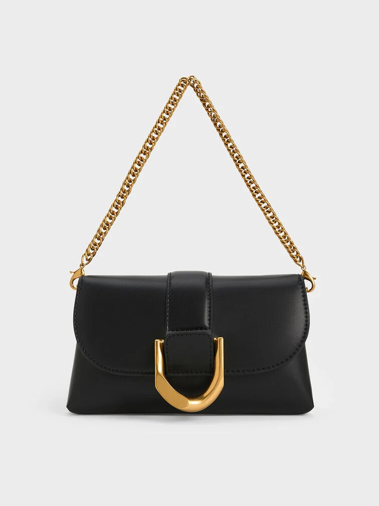 Gabine Crossbody Bag - Black | Charles & Keith US