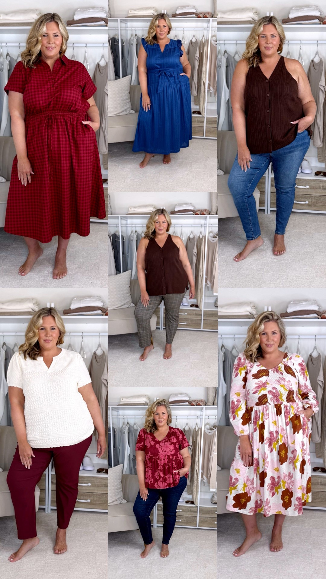 Lane Bryant finds! Wearing a size 18/20 in the long sleeve midi dress, a 18/20 in the sweater vest, a 18/20 in the tie-waist maxi dress, a 20W in the plaid ankle pants, a 18/20 in the flutter sleeve top, a 20W in the high rise ankle pants, a 18 in the collard midi dress, and an 18/20 in the sweater top. Plus size, outfit inspo, fall wear, dresses, fall fashion, apron belly

#LTKMidsize #LTKPlusSize #LTKSeasonal