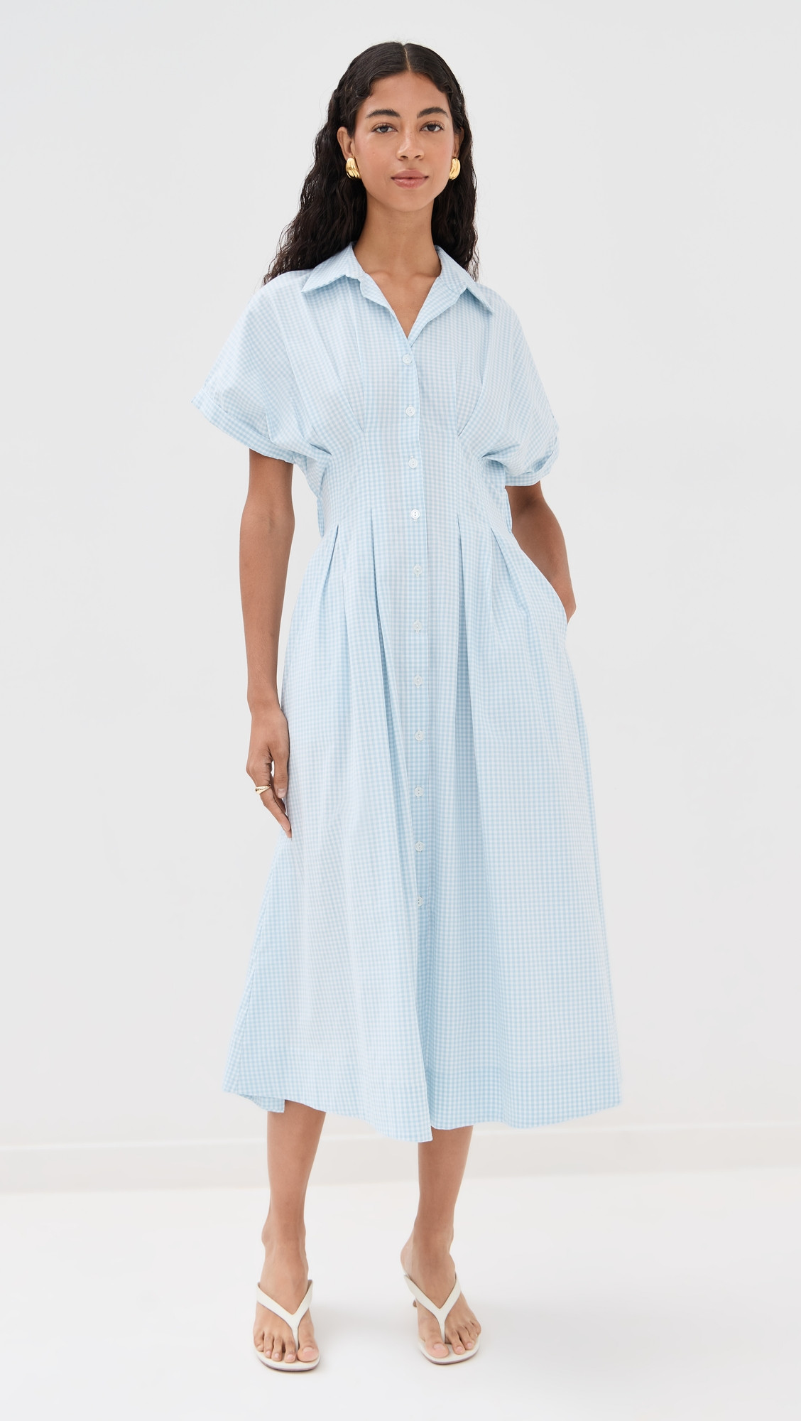 LE BOP Roberta Button Down Dress Ruby XL | Shopbop