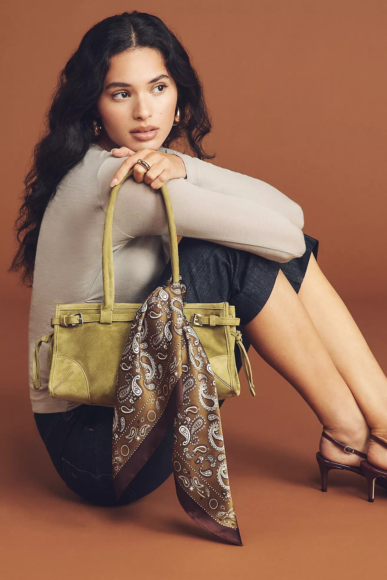 Jeffrey Campbell Suede East West Shoulder Bag | Anthropologie (US)