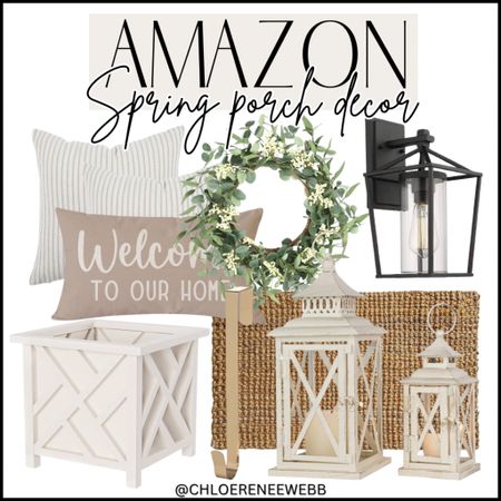 Amazon spring porch decor roundup! 

Amazon, porch decor, Amazon decor, spring porch decor, doormat, lanterns, outdoor decor, outdoor pillows, spring wreath 

#LTKhome #LTKSeasonal #LTKstyletip