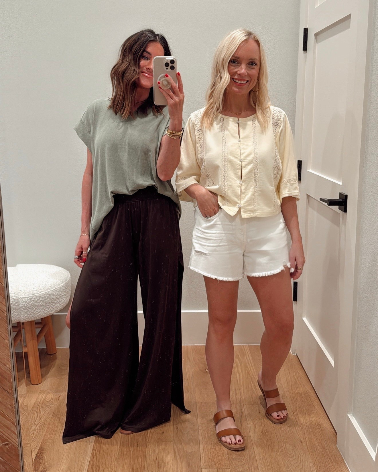 Wearing a S top, XS pants, and Heather is in size small in top and bottoms! 
Code JEN35 will take an extra 35% OFF 🥳🙌🏼

#LTKFindsUnder50 #LTKSaleAlert #LTKStyleTip